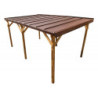 Carport Gardy Shelter 16m² en bois traité insecticide et fongicide