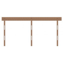 Carport Gardy Shelter 16m² en bois traité insecticide et fongicide