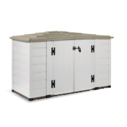 Coffre de jardin en résine  avec plancher 1800L BOX EVO 200 – Garofalo