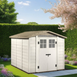 Abri 6,03m² en PVC, avec plancher Evo Tuscany 240 – Garofalo