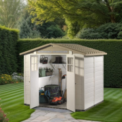 Abri 6,03m² en PVC, avec plancher Evo Tuscany 240 – Garofalo