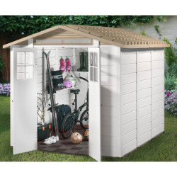 Abri 6,03m² en PVC, avec plancher Evo Tuscany 240 – Garofalo