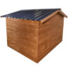 Abri de jardin en bois thermowood 10,60m² + toit acier - HABRITA