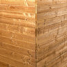 Abri de jardin en bois thermowood 10,60m² + toit acier - HABRITA