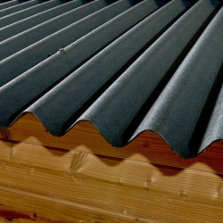 Abri en bois thermowood Theora 7,33m² + toiture Onduline HABRITA