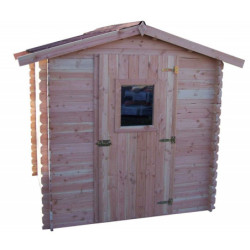 Abri DUBLIN 4,28m² en madriers Douglas 28mm sans plancher - HABRITA