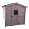 Abri DUBLIN 4,28m² en madriers Douglas 28mm sans plancher - HABRITA