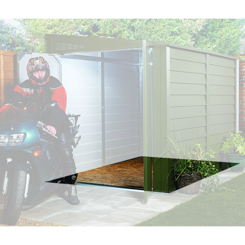 Plancher en contreplaqué pour garage à motos Trimetals