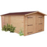 Garage DENIS 21,15m² en Douglas massif madriers 28mm - HABRITA