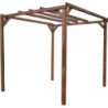 Pergola en bois thermowood 8,88m² THONON  sans couverture HABRITA