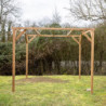 Pergola en bois thermowood 8,88m² THONON  sans couverture HABRITA