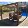 Pergola THERMAUVENT 10,67m² toit avec ventelles mobiles HABRITA