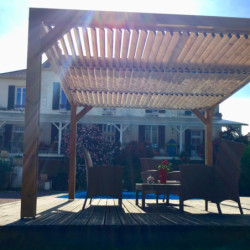Pergola THERMAUVENT 10,67m² toit avec ventelles mobiles HABRITA