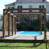 Pergola THERMAUVENT 10,67m² paroi avec ventelles mobiles HABRITA