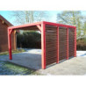 Pergola THERMAUVENT 10,67m² toiture et paroi avec ventelles HABRITA