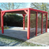 Pergola THERMAUVENT 10,67m² toiture et paroi avec ventelles HABRITA