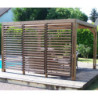 Pergola THERMAUVENT 10,67m² toiture et paroi avec ventelles HABRITA