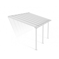 Pergola adossée en alu 3x4,25m + toit polycarbonate Olympia Palram - Canopia