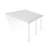 Pergola adossée blanche avec toit polycarbonate 16mm de 3x5,46m - Palram - Canopia
