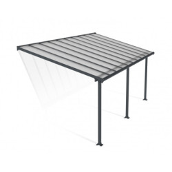 Pergola adossée avec Polycarbonate 16mm 3x6,10m Olympia - Palram - Canopia