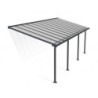 Pergola grise 3x7,30m + polycarbonate 16mm Olympia - Palram - Canopia