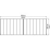 Grande pergola alu grise 3x8,51m + PC 16mm Olympia - Palram - Canopia