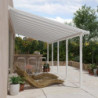 Pergola adossée blanche 3x9,15m polycarbonate 16mm Olympia Palram - Canopia