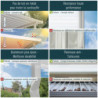 Grande pergola grise 3x9,71m Olympia avec polycarbonate 16mm - Palram - Canopia