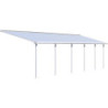 Grande pergola blanche avec polycarbonate 16mm 3x9,71m Olympia - Palram - Canopia