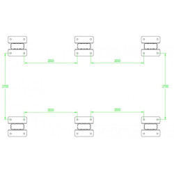 Carport blanc en alu blanc 3x5,76m et plaques PC 6mm X-METAL