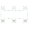Carport blanc en alu blanc 3x5,76m et plaques PC 6mm X-METAL