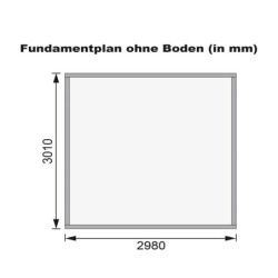 Abri de jardin gris 9,24m²  Grauburg 7 bois/gris - toit en gradins - Karibu