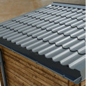 Tuiles métalliques anthracites - pack prêt à la pose pour garage Gardy Shelter
