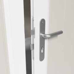 Abri de jardin en PVC 4,9m² UTILITY blanc et gris vert Grosfillex