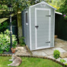 Abri de jardin Premium en polypropylène avec plancher gris clair Keter
