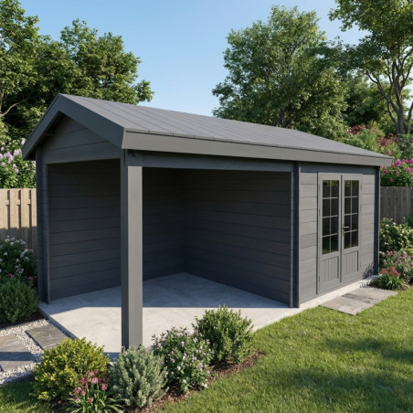 Véritable pièce supplémentaire bois composite avec terrasse Woodlife