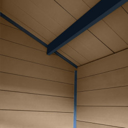 Maisonnette de jardin en bois composite avec terrasse Woodlife