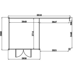 Maisonnette de jardin en bois composite avec terrasse Woodlife