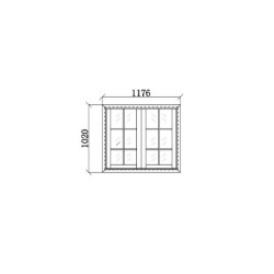 Fenêtre supplémentaire pour abri de jardin en bois composite Woodlife