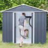 Abri de jardin anthracite Yardmaster 7,18m² en acier galvanisé