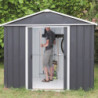 Abri de jardin anthracite Yardmaster 12m² en acier galvanisé