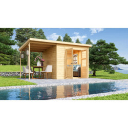 Abri de jardin en bois massif brut 5,18m² Merseburg 5 - KARIBU