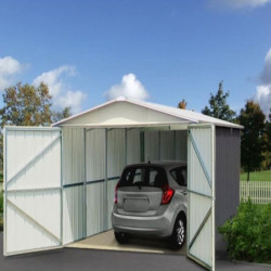 Garage anthracite Yardmaster 15,50m² en acier galvanisé