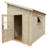 Abri adossé en bois massif 28mm brut 5,96m² Gardy Shelter