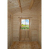 Abri adossé en bois massif 28mm brut 5,96m² Gardy Shelter