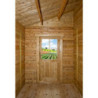 Abri adossé en bois traité 5,96m² - Madriers 28mm Gardy Shelter