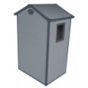 Abri de jardin plastique gris 134x104cm Jôbu