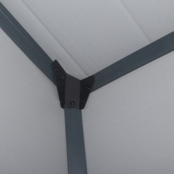 Abri de jardin plastique gris 134x104cm Jôbu