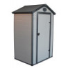 Abri de jardin plastique gris 134x104cm Jôbu