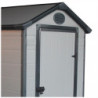 Abri de jardin plastique gris 134x104cm Jôbu